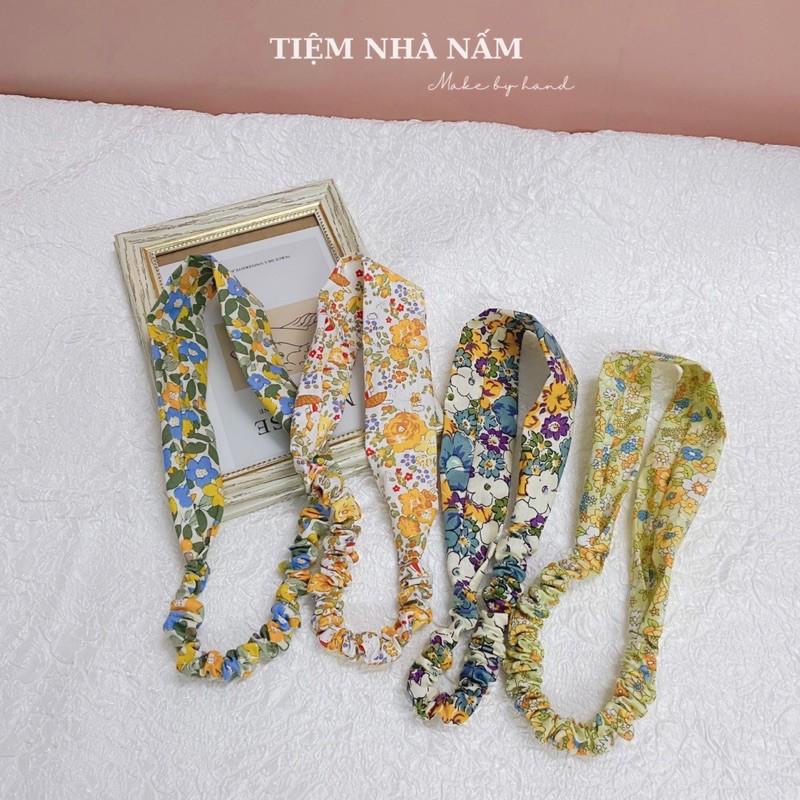 BĂNG ĐÔ CÀI TÓC HOẠ TIẾT HOA NHÍ HÀN QUỐC -