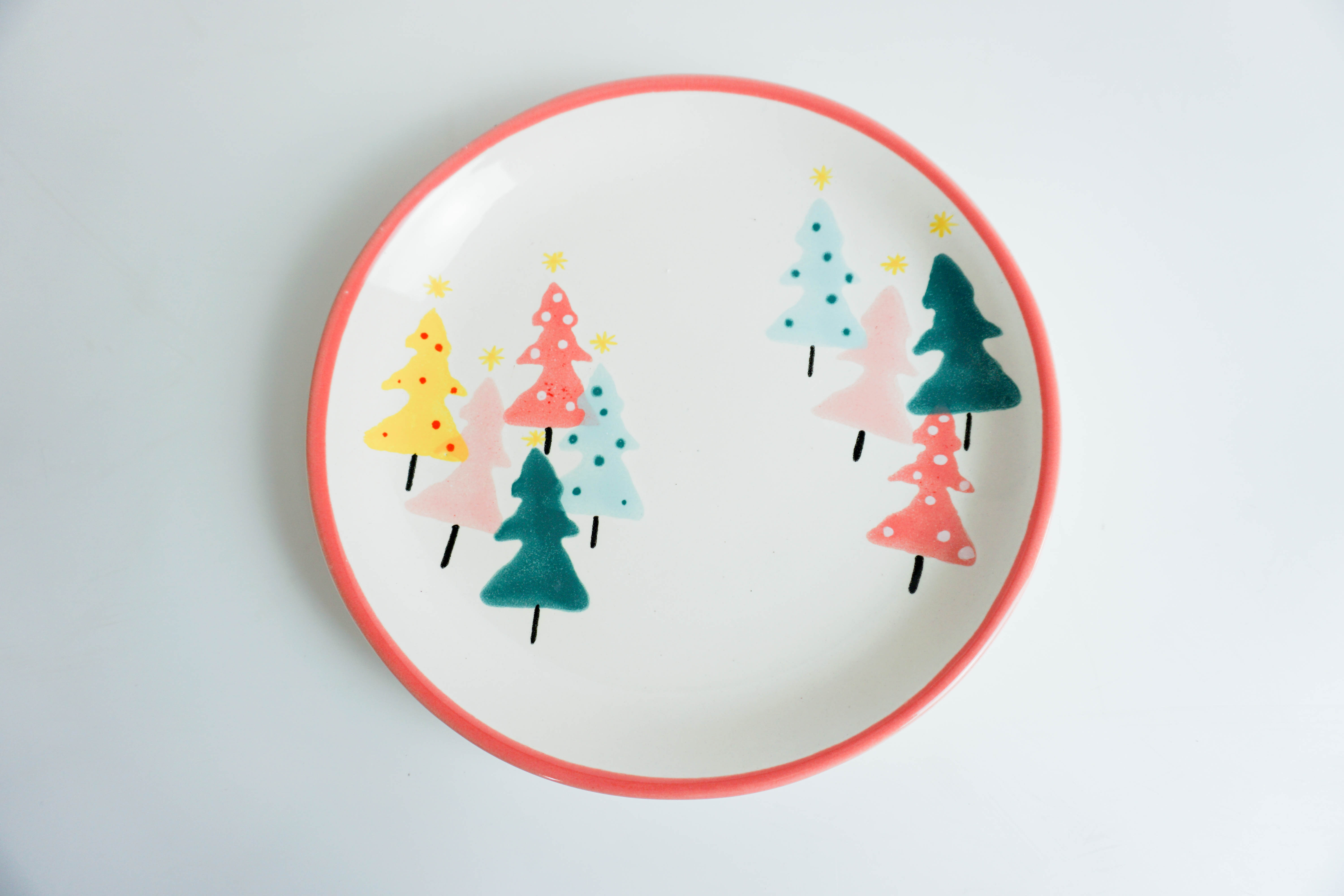 Dĩa tròn 01 - Họa tiết Noel