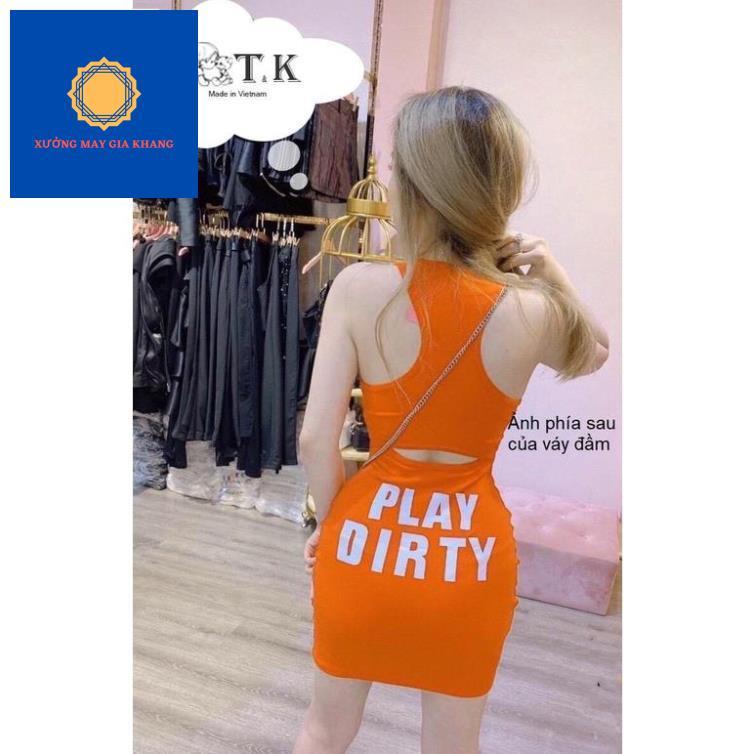 Hình ảnh MS: 220591 - Thời trang trẻ em - Váy đầm ôm body cho bé gái 7kg-37kg, kiểu hot girl,  thun cotton- GiaKhang