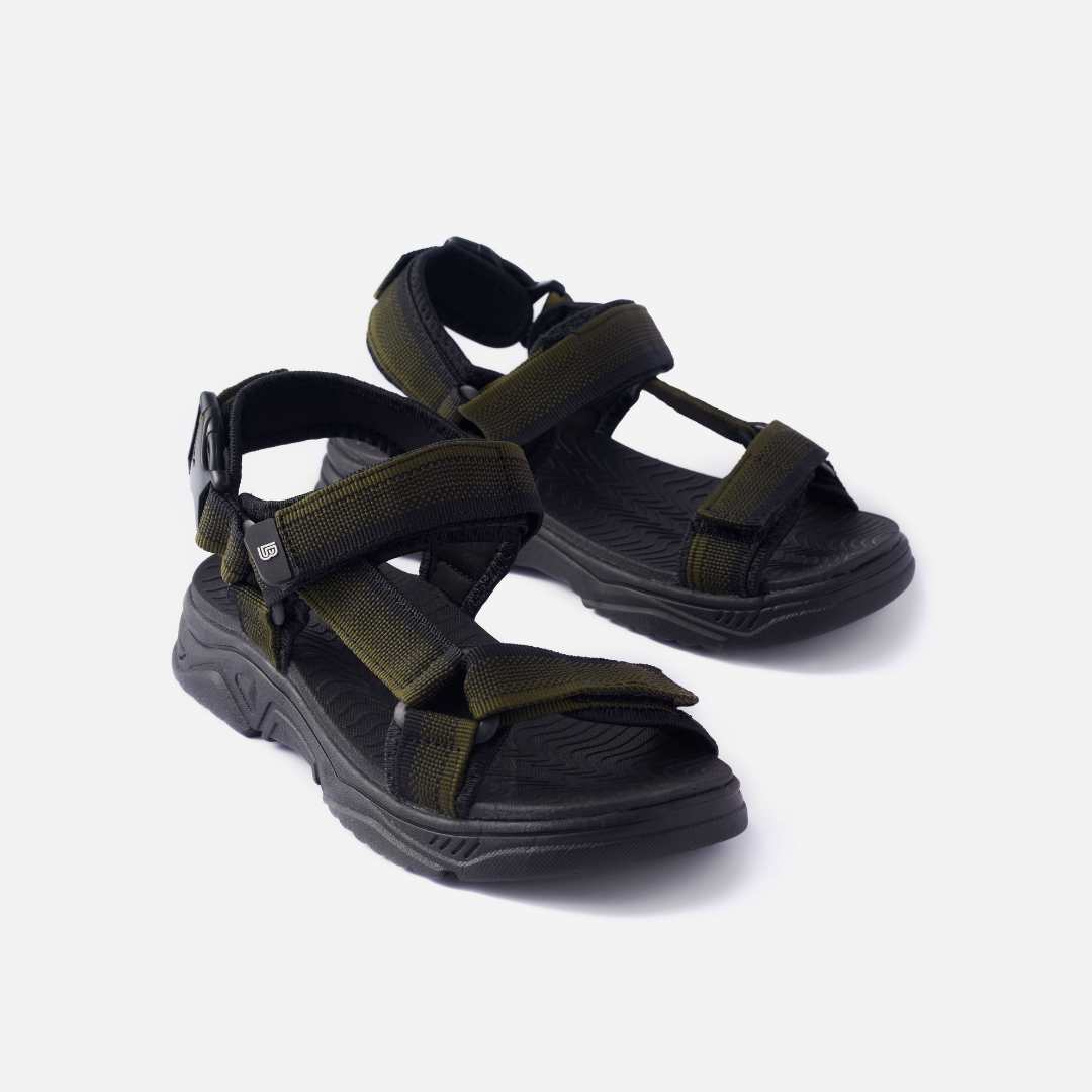 Giày Sandal Nam The Bily Quai Chéo - Xanh Thổ Cẩm BL01XLTC