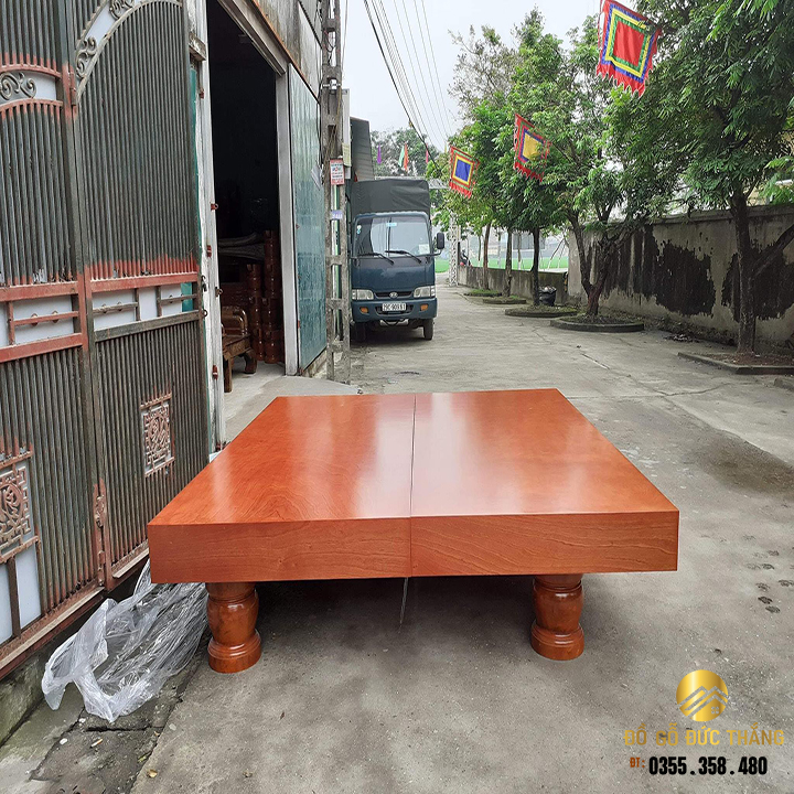 Chiếu ngựa gỗ hương đá nam phi dễ lau chùi , làm bàn ăn hoặc giường ngủ