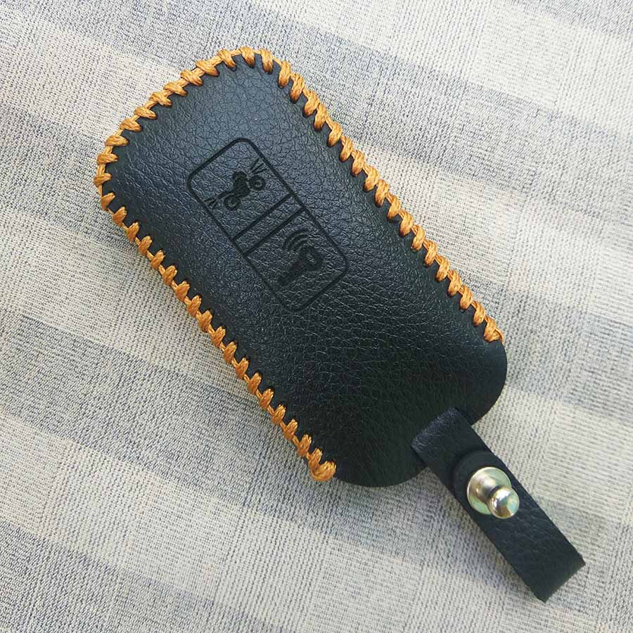 Bao da 2 nút dùng cho chìa khóa smartkey xe máy Honda
