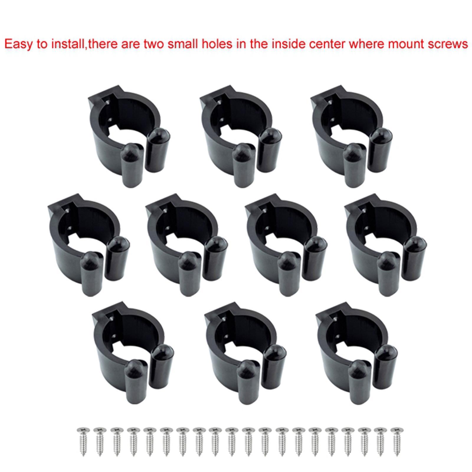 2Pcs Fishing Rod Storage Mounted Clamp Nylon Organizer Tackle Bracket Fishing Rod Rack Fishing Pole Holder for Types Rods