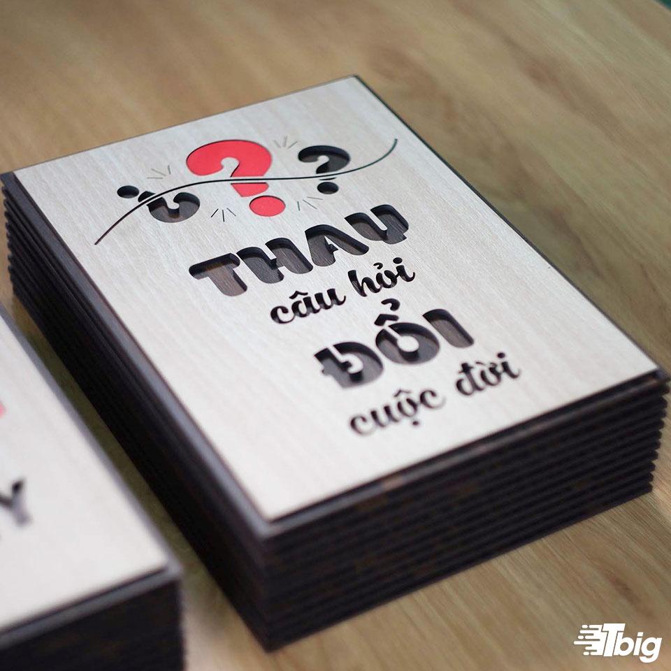 Tranh động lực TBIG125: Thay câu hỏi đổi cuộc đời 40x55cm