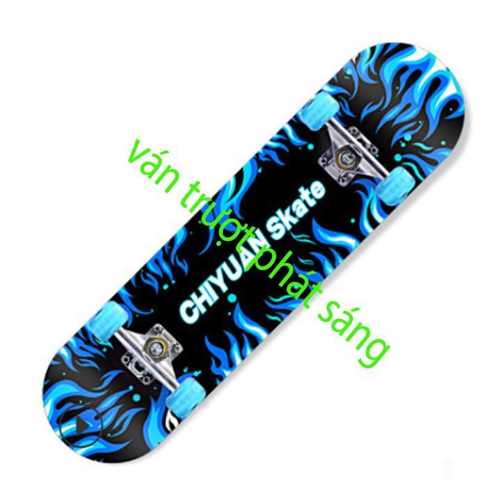 Ván Trượt Thể Thao Skateboard Gỗ Phong Cao Cấp Nhiều Màu