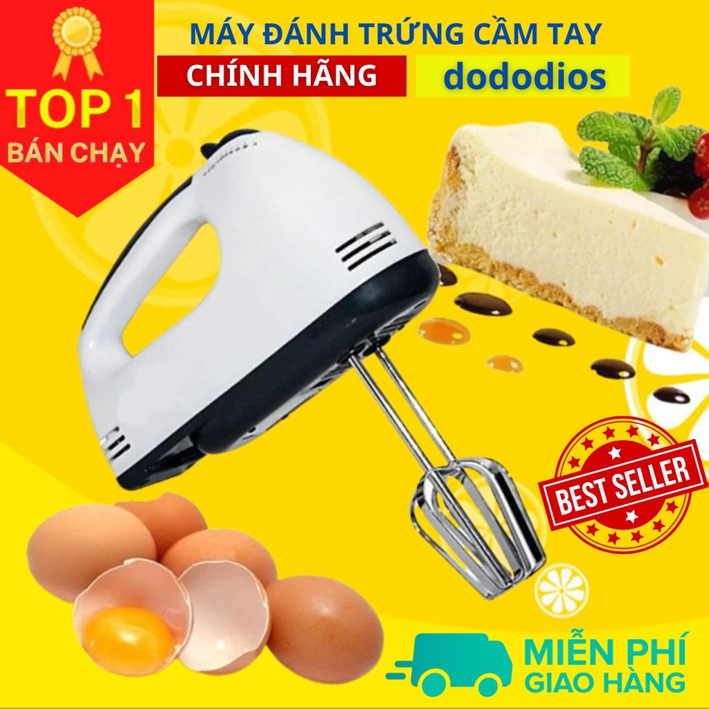 Máy đánh trứng cầm tay 7 cấp độ DoDoDios HMB-6333S, que tạo bọt cafe mini cầm tay - Hàng Chính Hãng