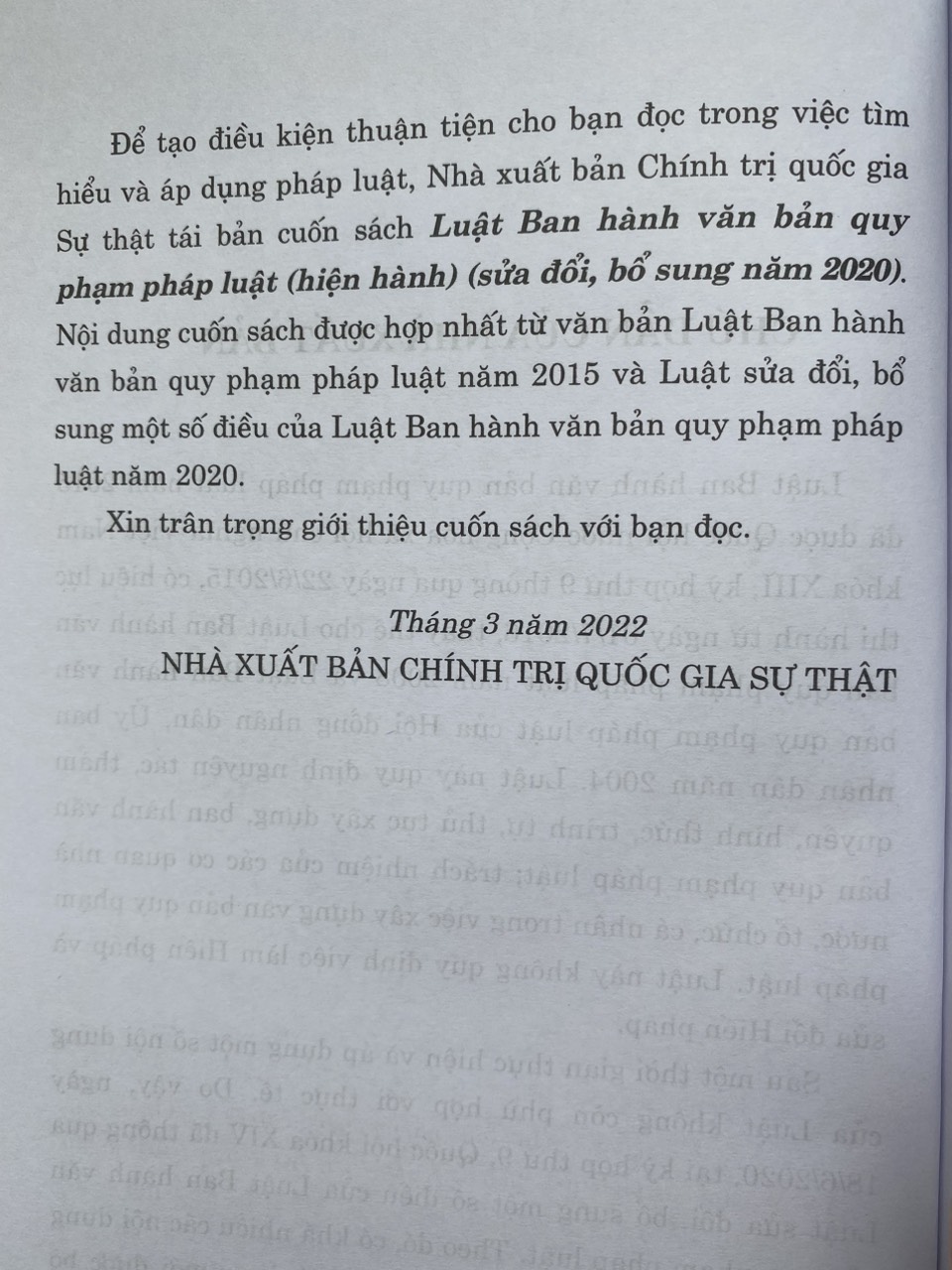 Luật Ban Hành Văn Bản Quy Phạm Pháp Luật