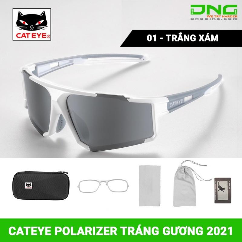 Kính xe đạp thể thao CATEYE POLARIZER tráng gương 2021