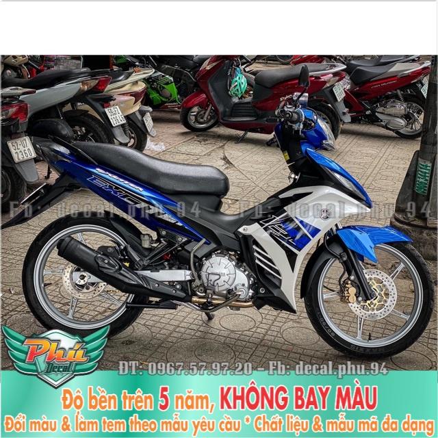 Tem rời Exciter 135 xanh trắng 2021