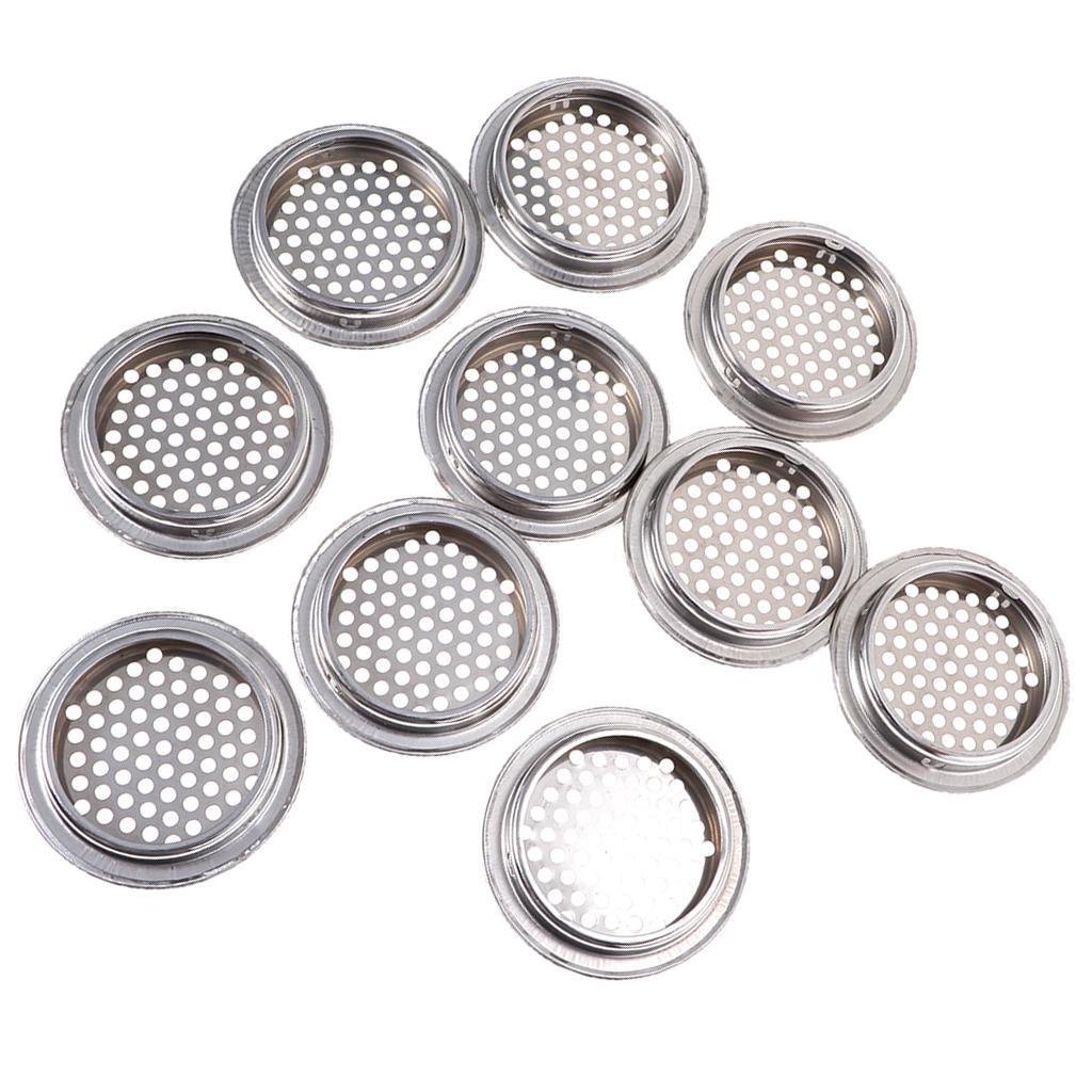30x 53mm Stainless Steel Vent Louver Round Hole Vent Louver Louver