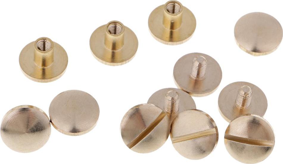 6 Miếng Rắn đinh Tán đinh Tán đinh Cho Thắt Lưng Túi Da Craft