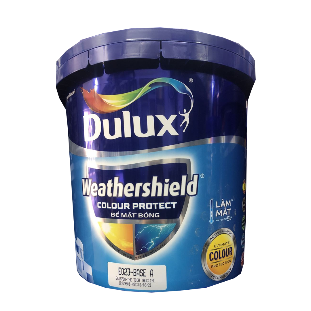 Sơn Ngoại Thất Dulux Weathershield Colour Protect E015 Mờ Với Nước Sơn Chất Lượng Cao, Đẹp Và Lâu Phai (MÀU TRẮNG)