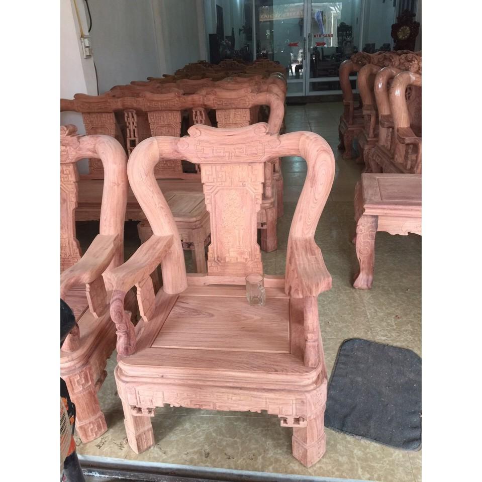 Bộ bàn ghế minh quốc triện gỗ hương đá