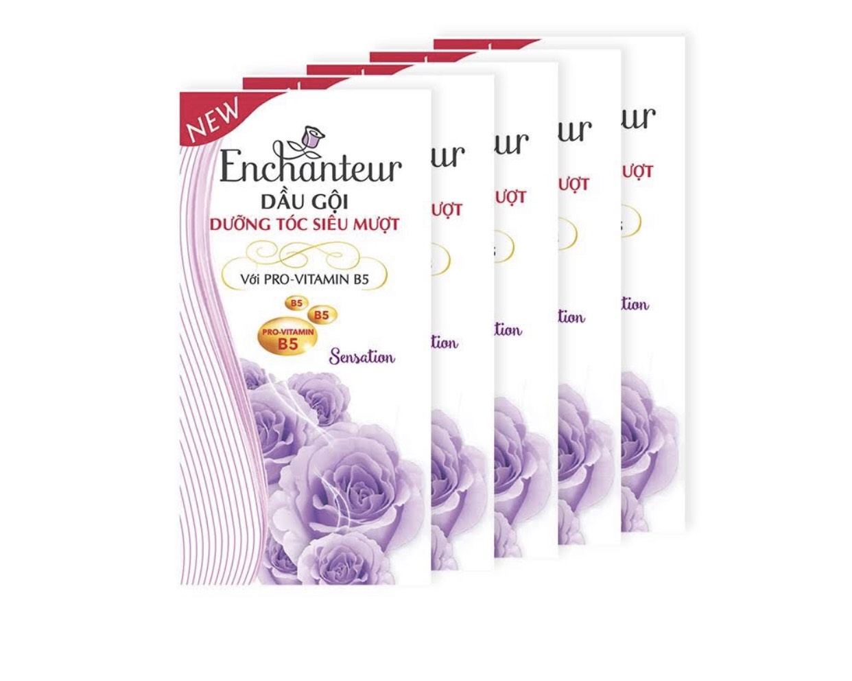 Combo 2 Dây dầu gội hương nước hoa Enchanteur 6g/gói (10 gói dây x 2)