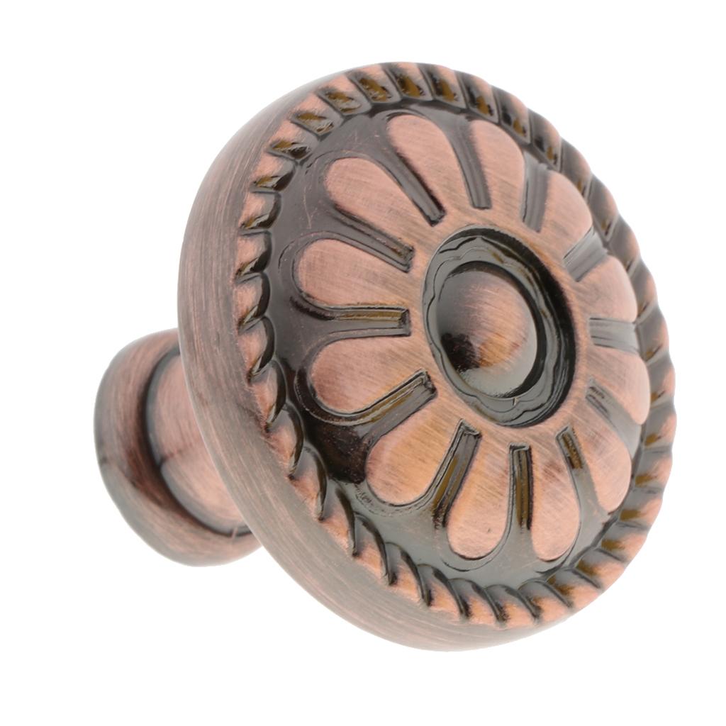 Zinc Alloy Round Knobs Pulls Handles with Screw for Cabinet