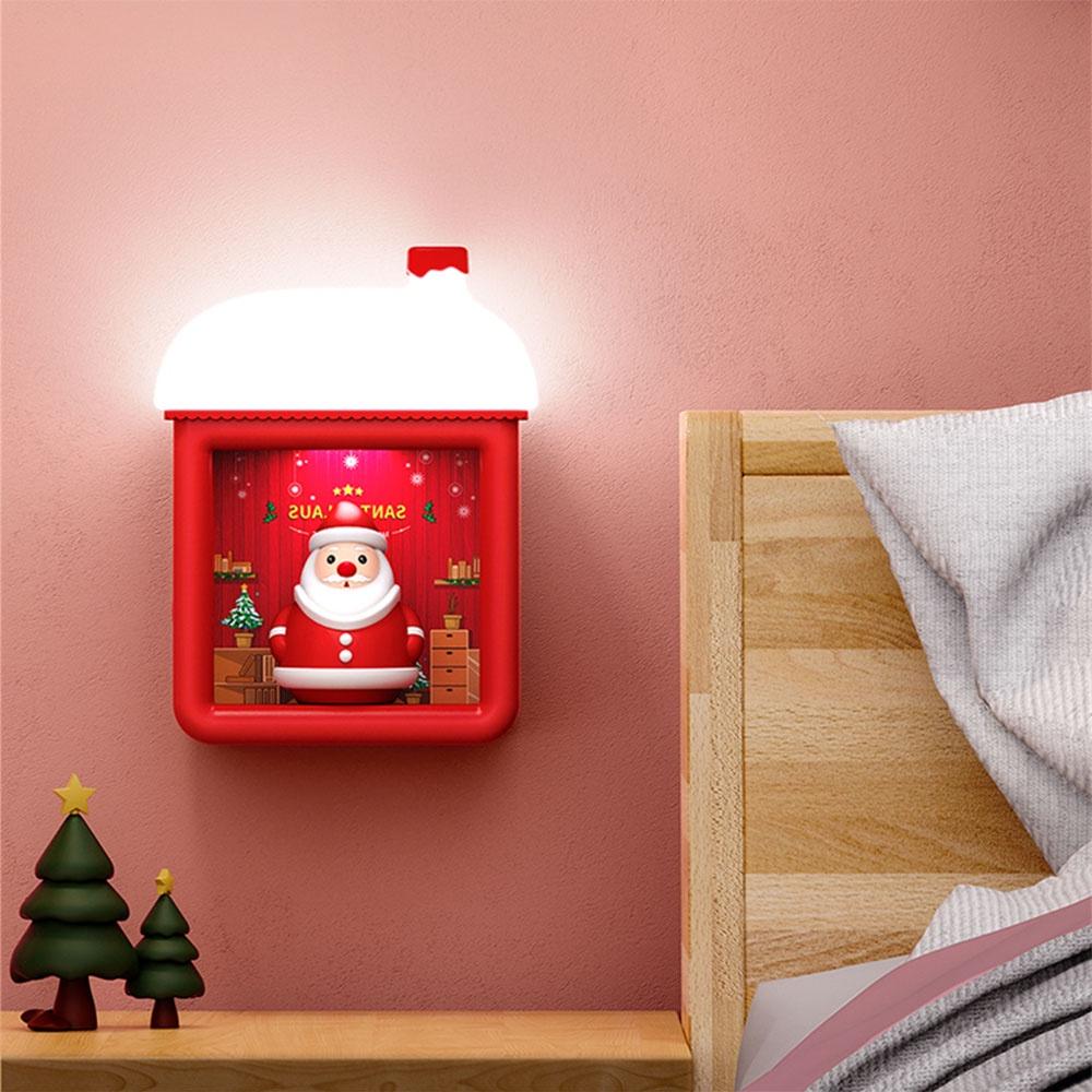 Đèn phong cách ngôi nhà giáng sinh tùy chọn kiểu dáng chiếu sáng ban đêm