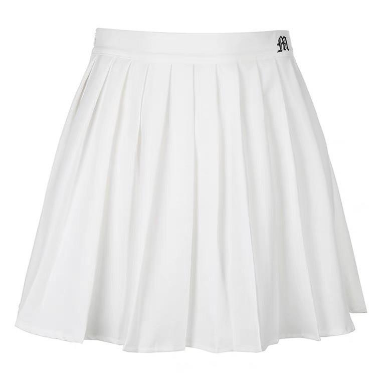 Chân váy tennis dập ly cạp thêu chữ M khóa lệ hông chân váy nữ xếp ly có quần trong thời trang Banamo Fashion 599