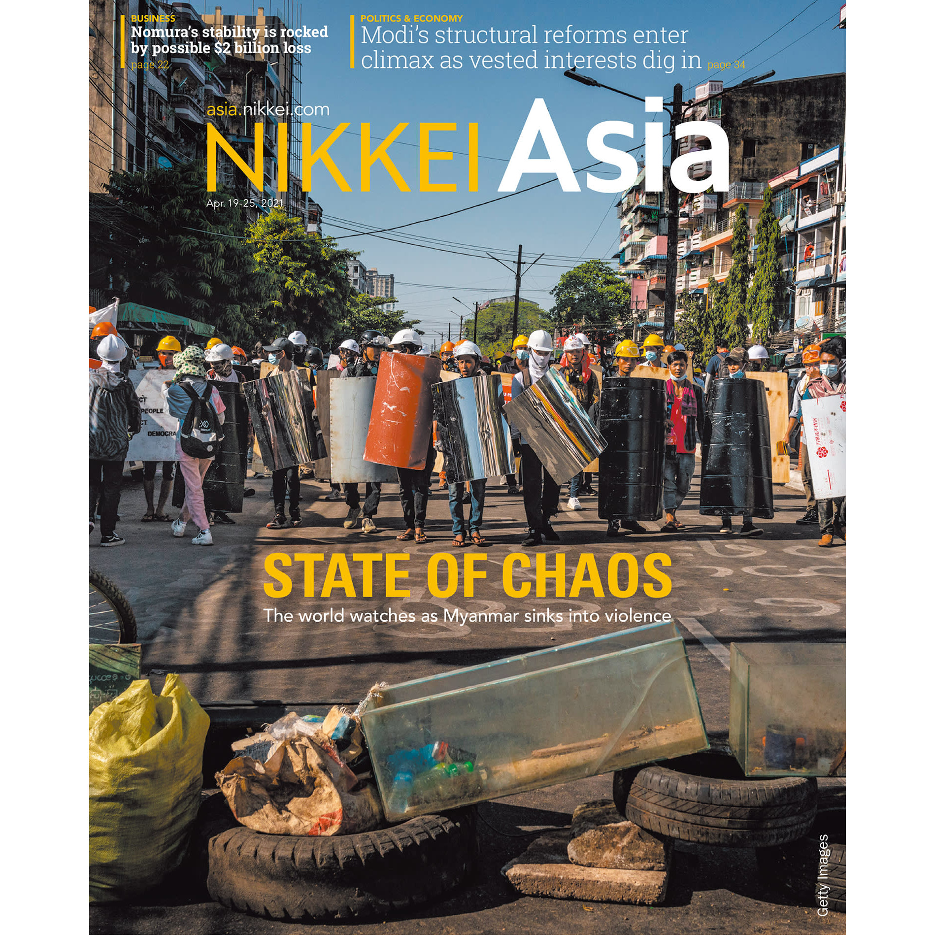 Nikkei Asian Review: Nikkei Asia - 2021: STATE OF CHAOS - 16.21 tạp chí kinh tế nước ngoài, nhập khẩu từ Singapore