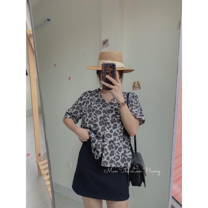 Áo sơ mi báo cộc tay