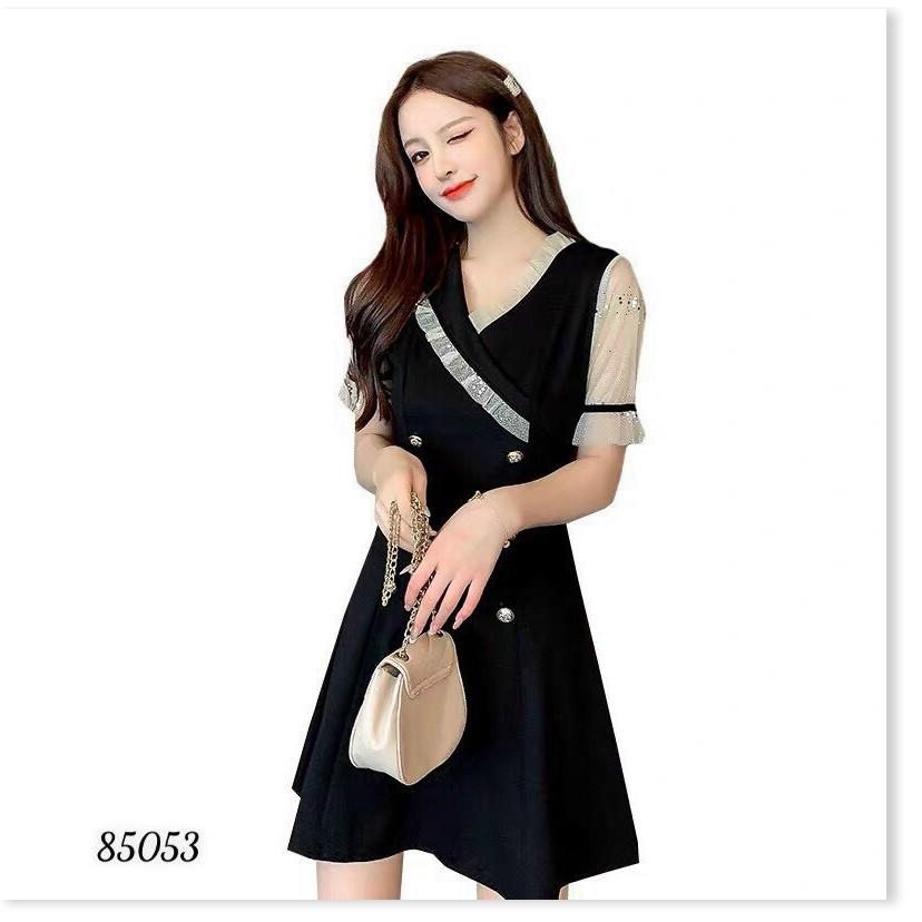 ĐẦM UMI PHỐI VOAN DÁNG XÒE