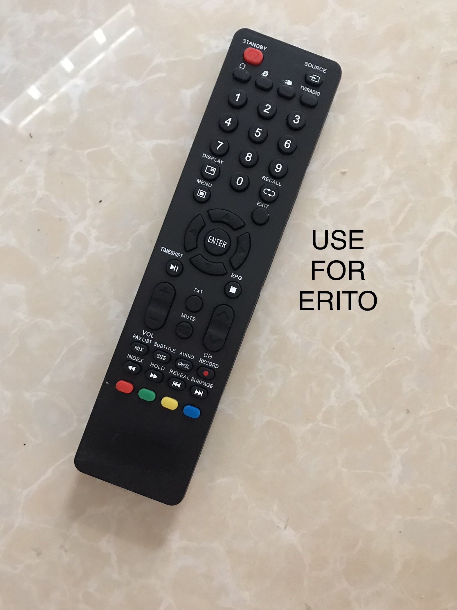 Remote Điều khiển tivi led ERITO