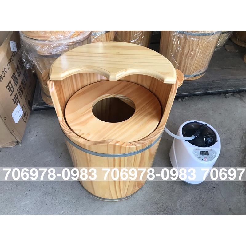 Thùng gỗ xông chân kết hợp x.ông phụ kho.a