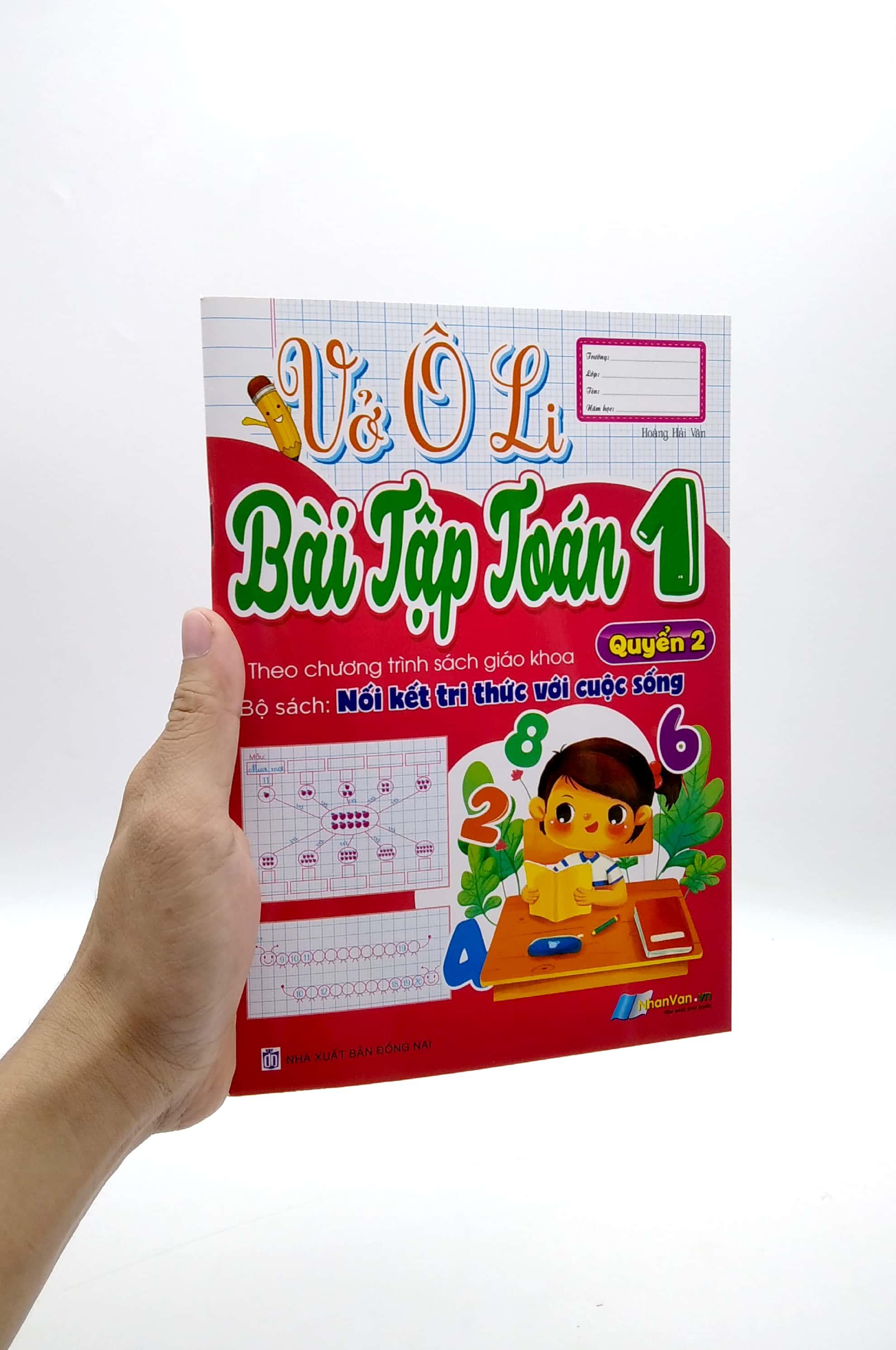 Vở Ô Li Bài Tập Toán 1 - Quyển 2 (Theo Kết Nối Tri Thức Với Cuộc Sống)