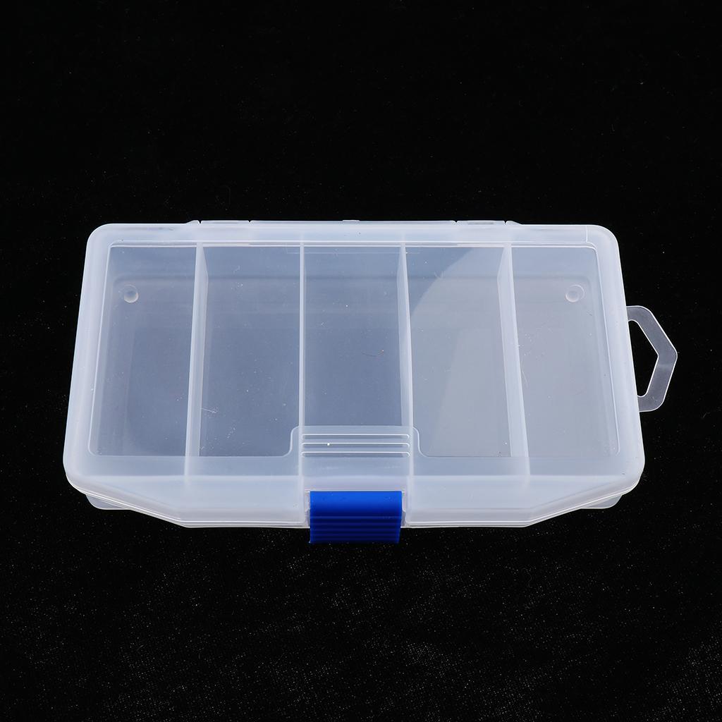 Space-saving Storage Boxes Fishing  Tools Box with 5 Compartments