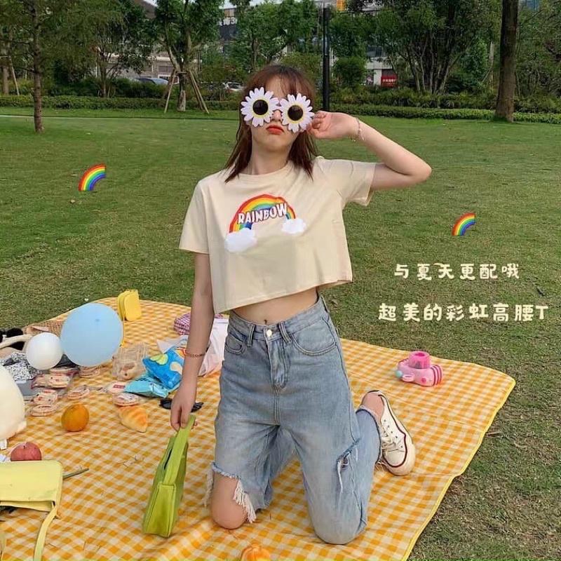 Áo croptop from rộng