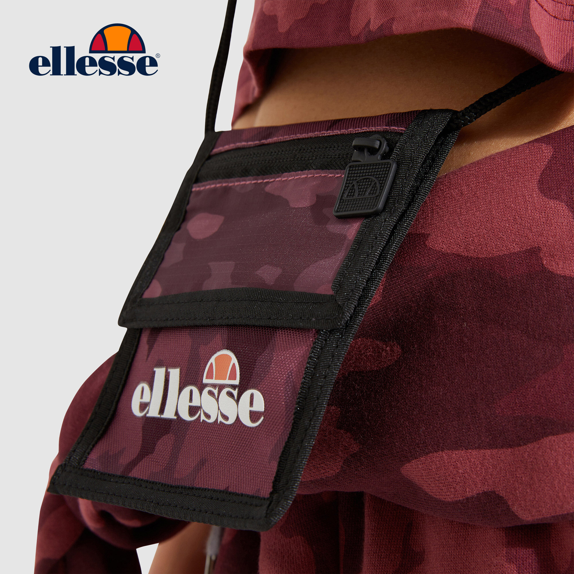 Túi bao tử unisex Ellesse Fontana Camo - 620874 (11.3 x 15 cm)