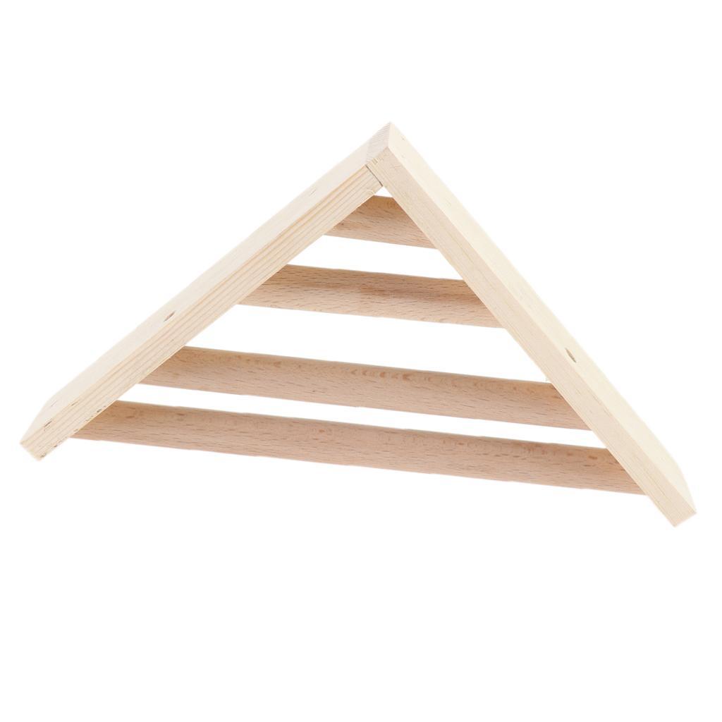 Wooden Parrot Bird Cage Stand Platform Perches Pet Toy for Budgie Hamster