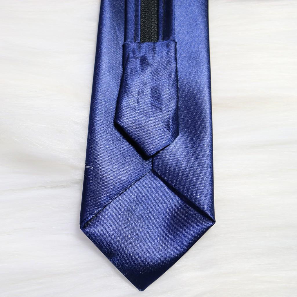 Cà vạt nam Cà vạt bản nhỏ, cà vạt thắt sẵn | Mua caravat nam 5cm lụa cao cấp đồng phục công sở màu xanh đen đỏ đô C015