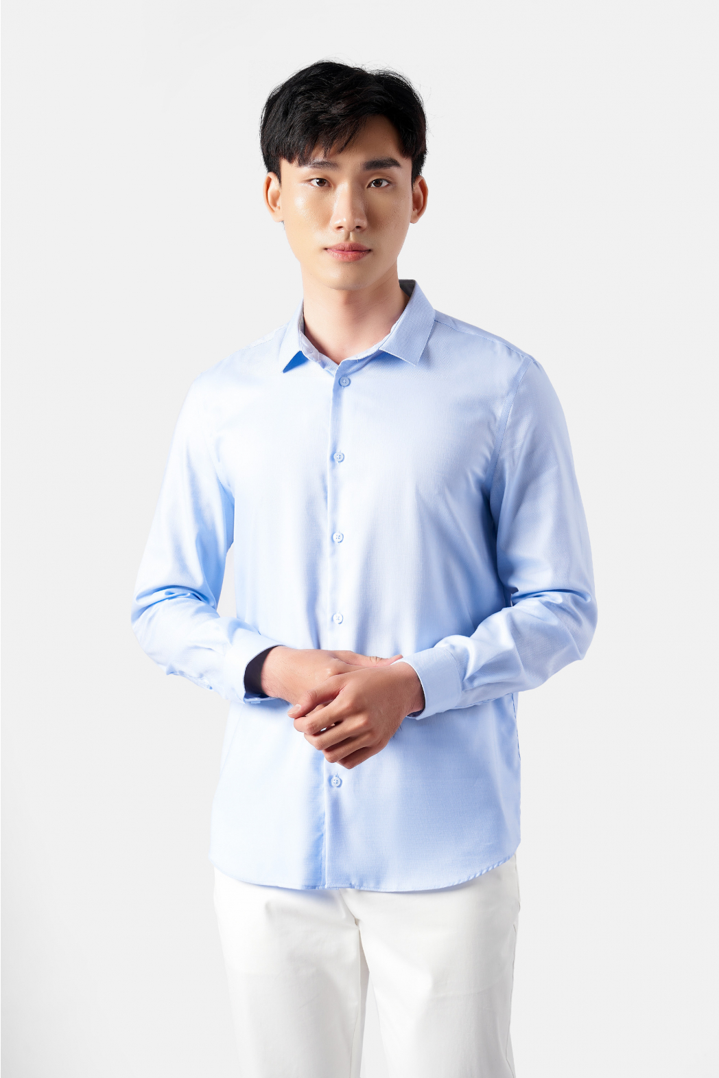 Áo Sơ Mi Nam ROUTINE Trơn chất liệu ROYAL OXFORD cao cấp Form Fitted (2 màu) - 10F22SHL047 | LASTORE MENSWEAR
