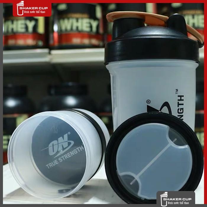 Bình nước shake bottle ON Gold Standard 3 tầng