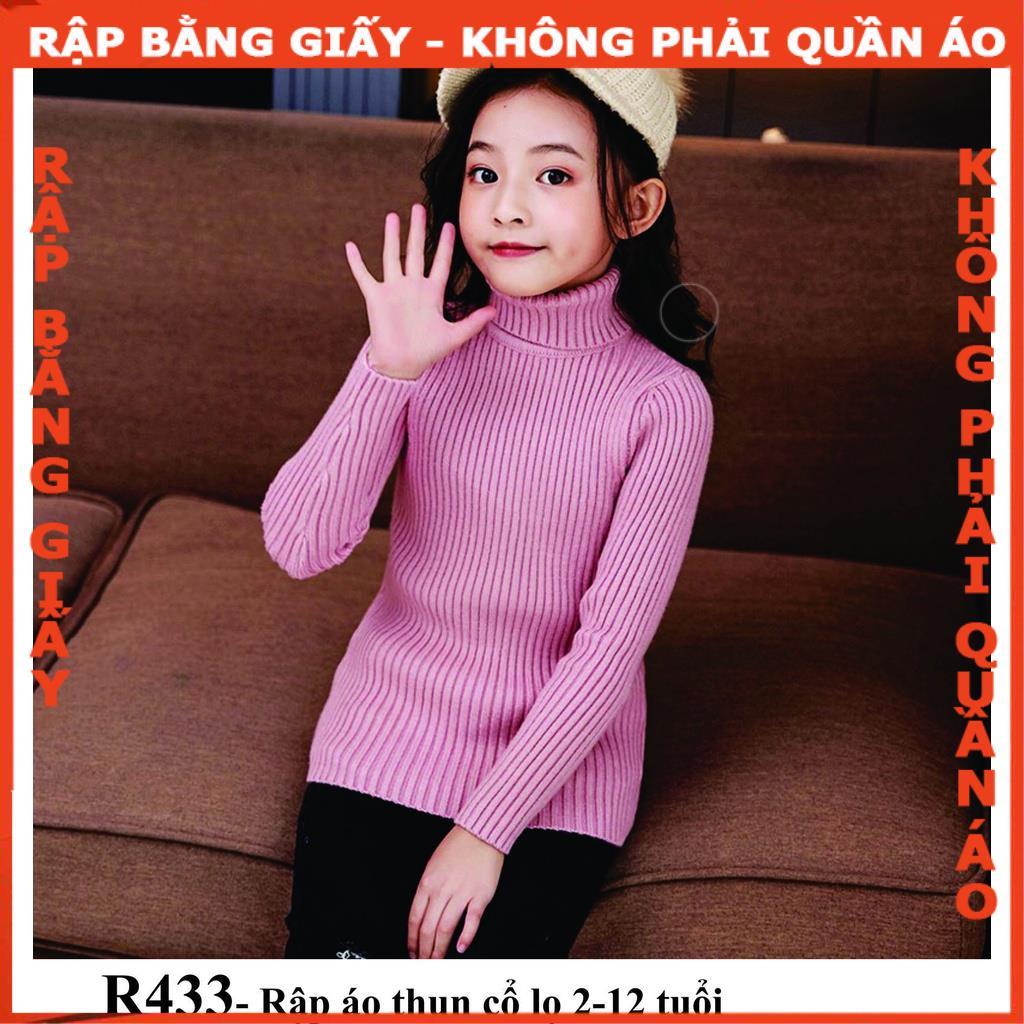 Rập giấy A0 mã R433- áo thun cổ lọ (BẢN VẼ)