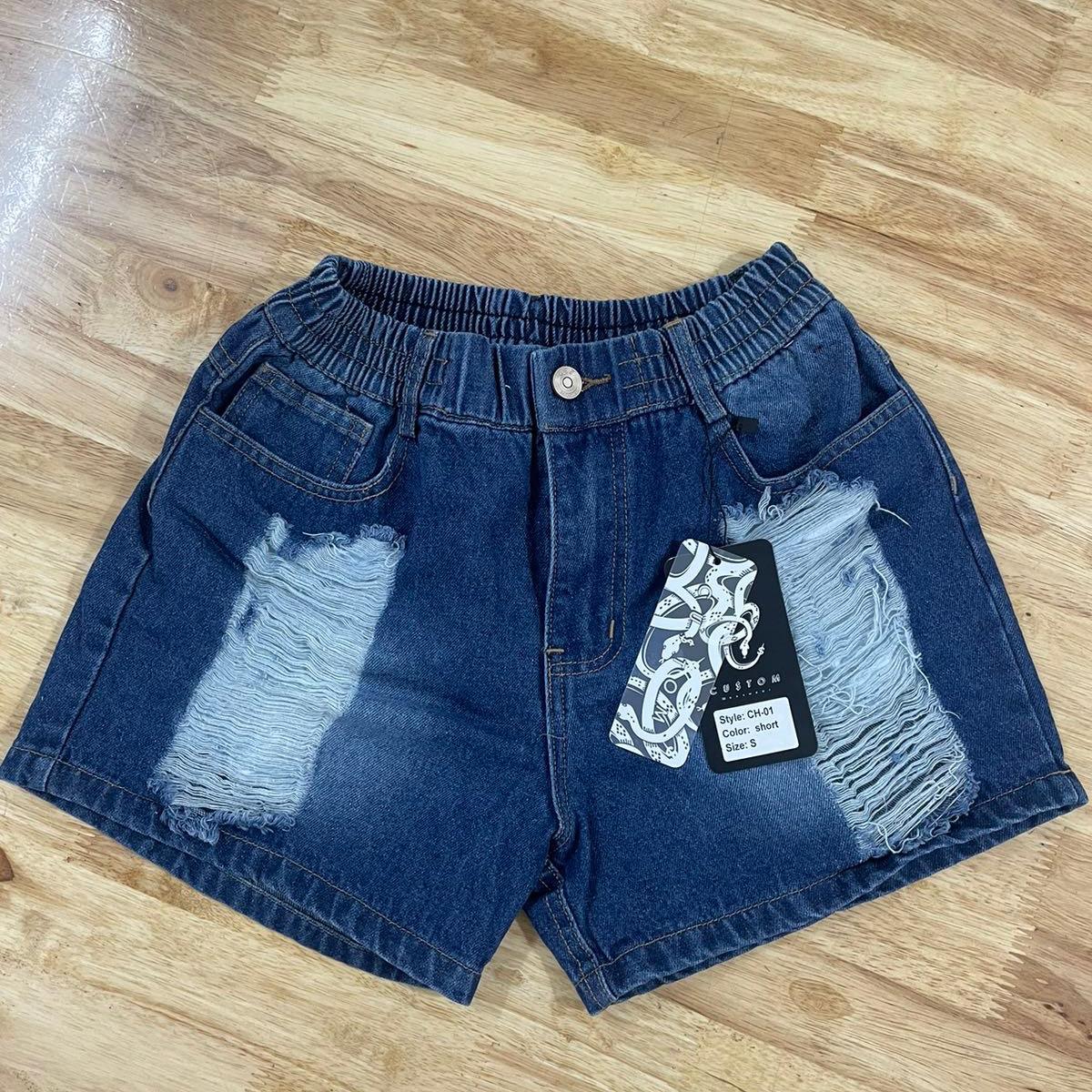Quần short jean nữ, họa tiết xước rách quyến rủ,phong cách trẻ trung