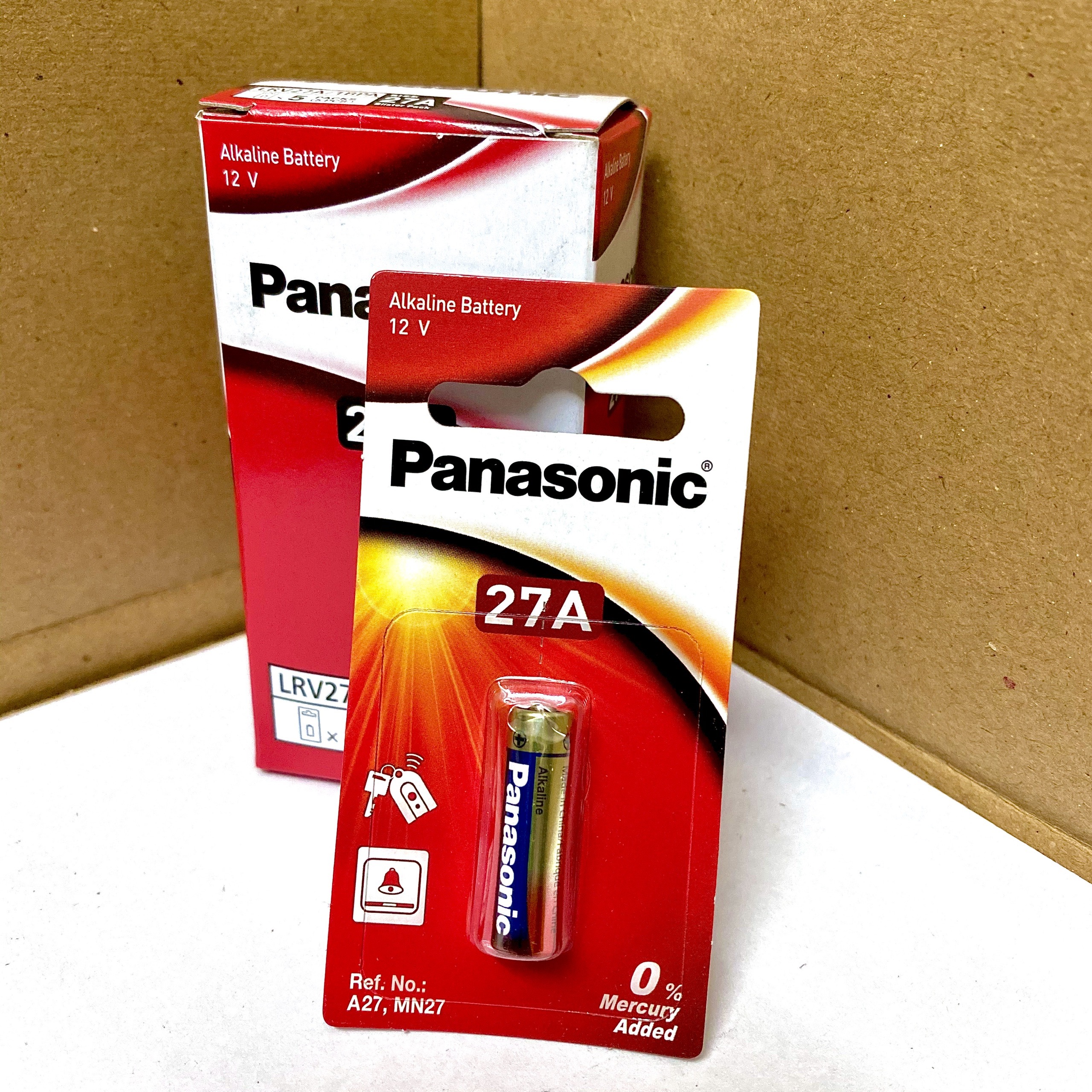 Pin Kiềm Alkaline cửa cuốn A27, 27A 12 VOLT PANASONIC LRV27 - Hàng chính hãng