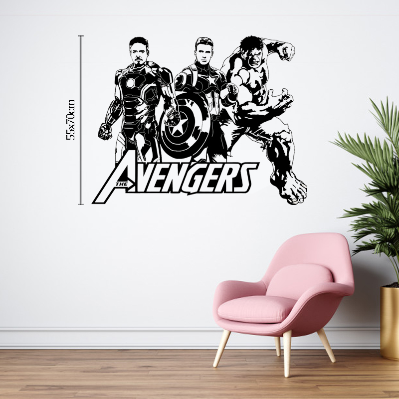 Decal Trang Trí Phòng Làm Việc, Decal Trang Trí Phòng Ngủ, Decal Trang Trí Phòng Khách | Decal Chủ Đề Avengers