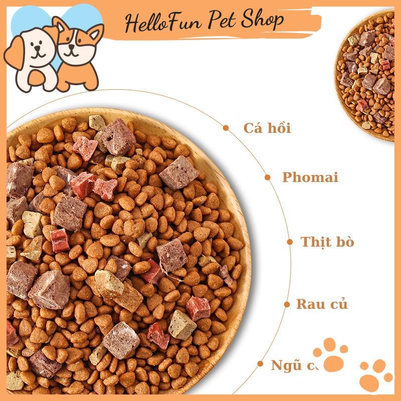 Hạt Captain cho chó - Hạt thức ăn cho cún cưng mix thịt bò, cá hồi và phomai