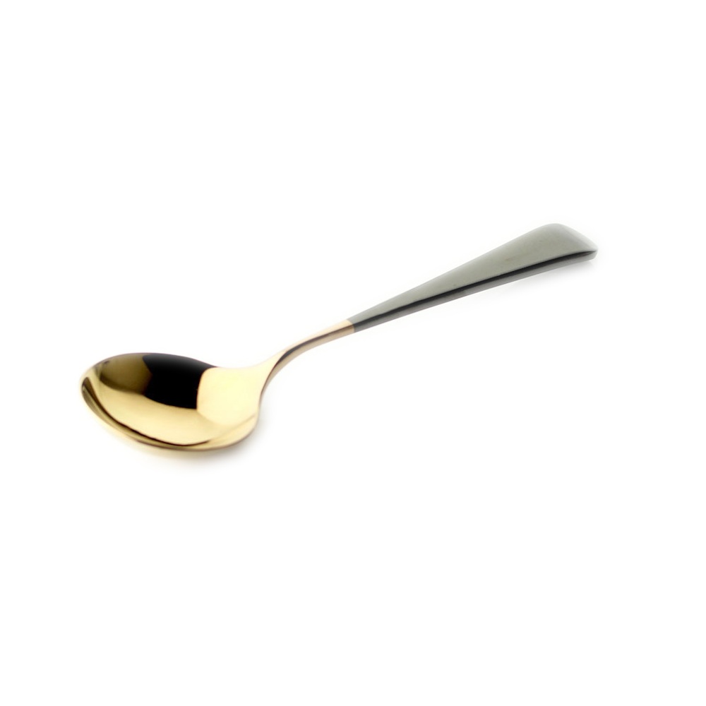 MUỖNG THỬ NẾM BARCAFE CUPPING SPOON DOUBLE COLOR GOLD-BLACK QF-BC103