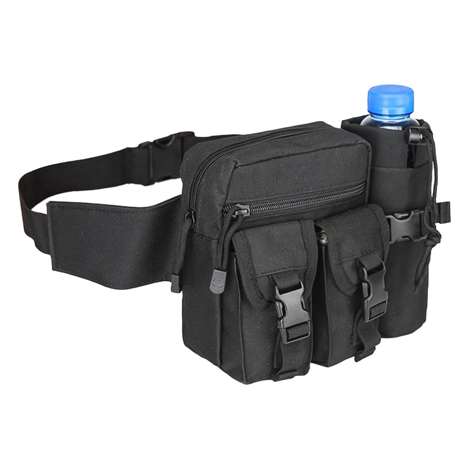 Waist Pack Bag Pouch Fanny Pack Water Bottle Holder for Phone Trekking Women Men Hunting