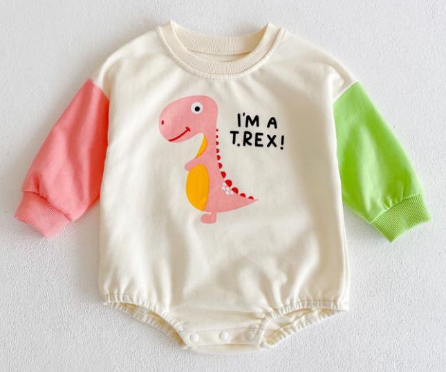 Bé Bé Trai Bé Gái Jumpsuit Sơ Sinh Mùa Thu Cầu Vồng Có Mũ Áo Liền Quần tay Dài Bodysuit Cotton Quần Áo Cho Bé