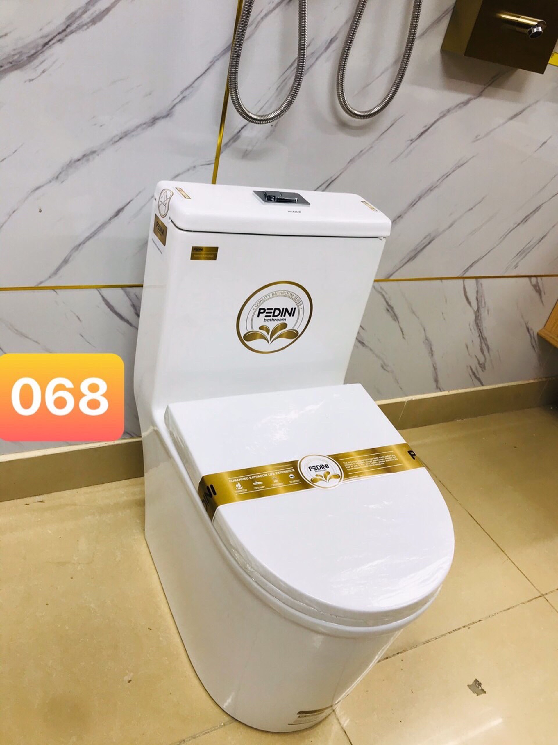 Bệt vệ sinh liền khối PDN 068 - Hàng Chính Hãng