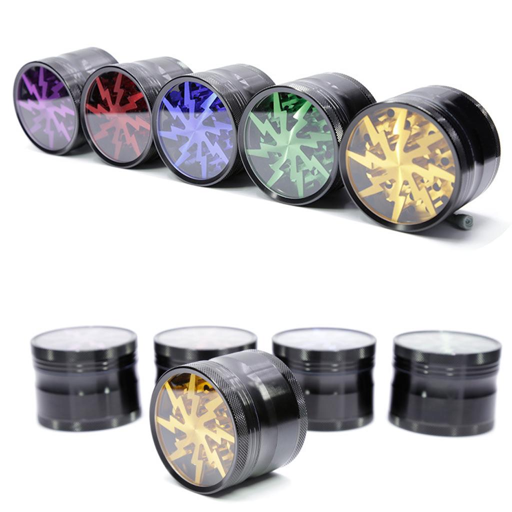 Aluminum Alloy Spice Herb Weed Grinder Mill Crusher 63mm