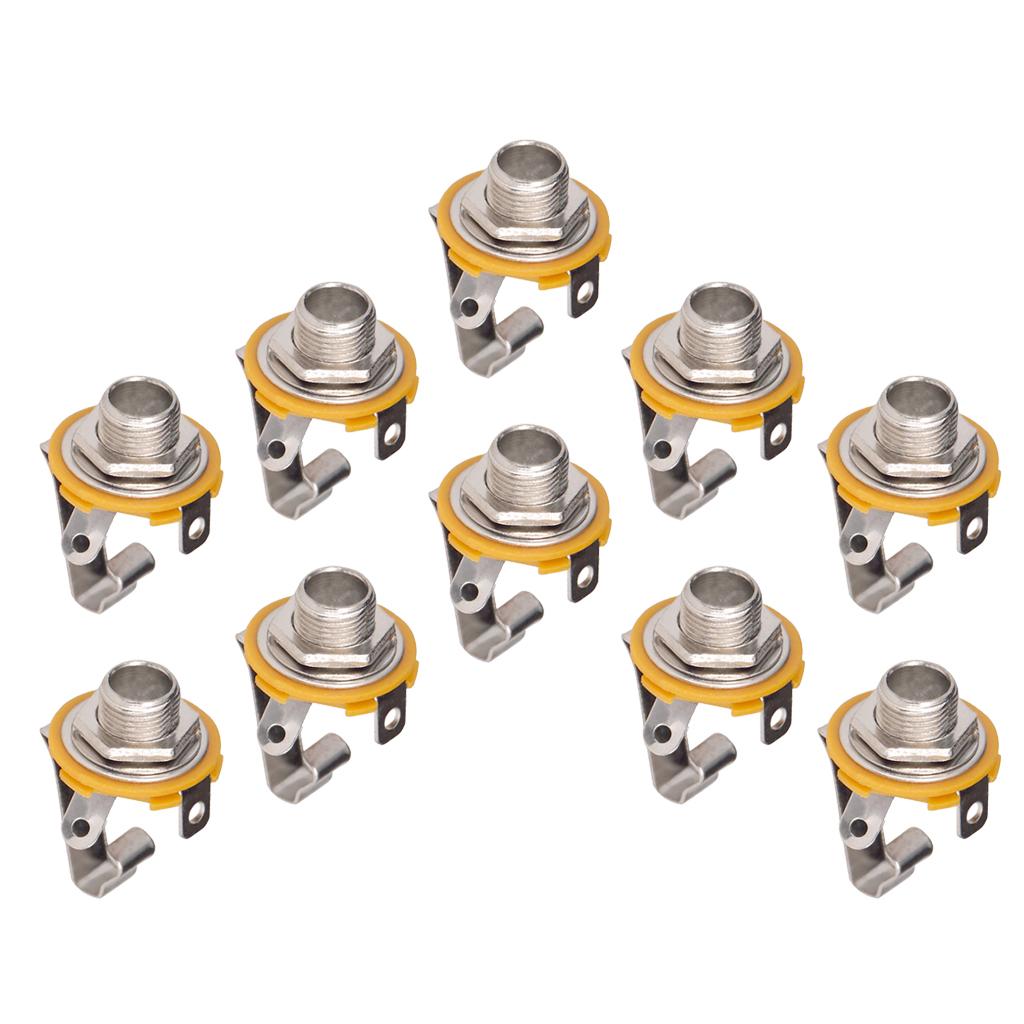 Baoblade 10x1/4 Jack Cắm Ổ Cắm-Đàn Guitar Điện Bass Jack Đầu Ra-1/4 Jack Cắm Ổ Cắm