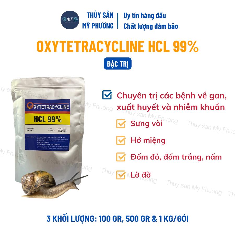 Oxytetracycline Hcl 99% ks ốc bươu đen hương sưng vòi hở miệng nấm ghẻ lở phù đỏ viêm ruột xuất huyết bỏ vỏ bỏ ăn Vibrio