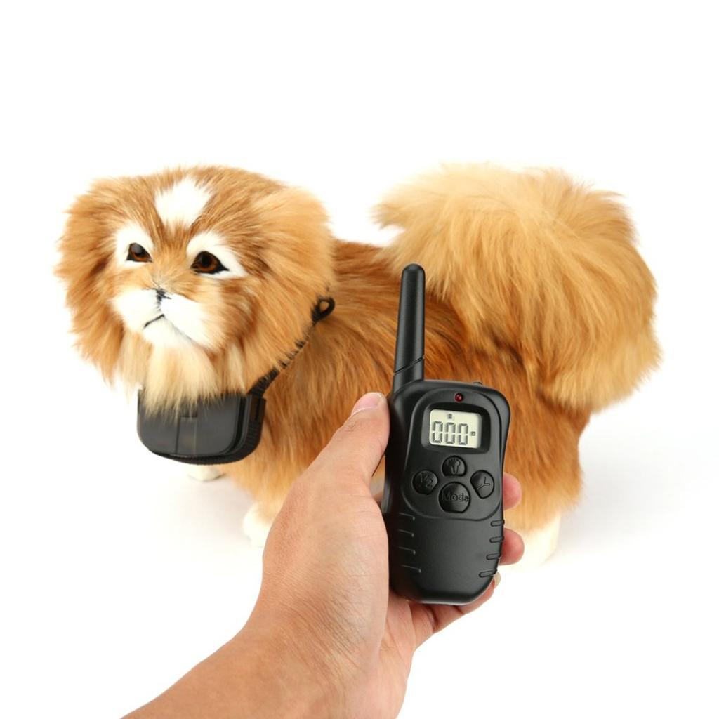Black Waterproof 300 Meter Pet Dog Training Anti- Rechargeable Remote