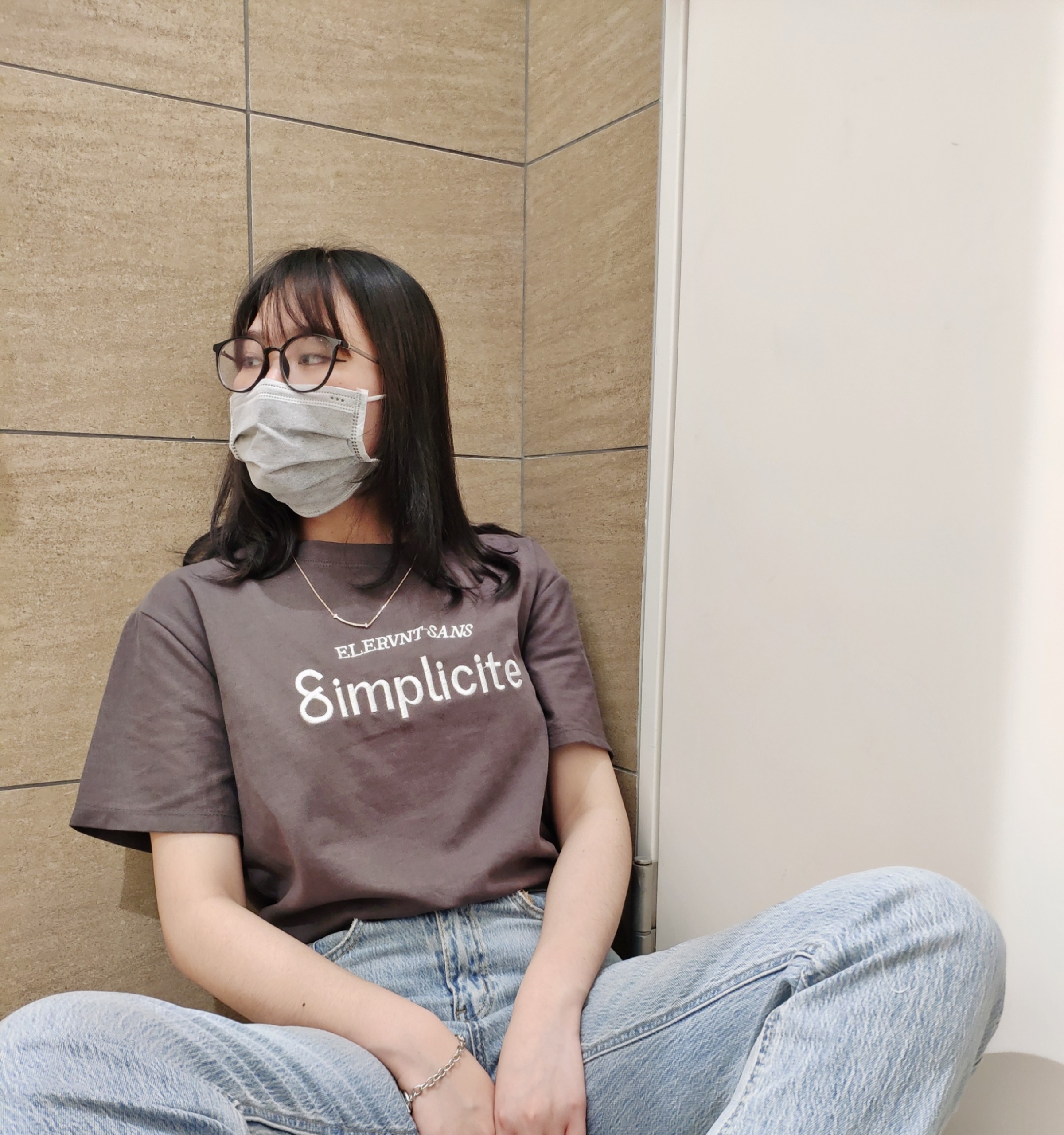 Áo phông nữ tay lửng thêu chữ Simplicite đẹp hàng chuẩn Quảng Châu 3158 cao cấp thời trang giá rẻ