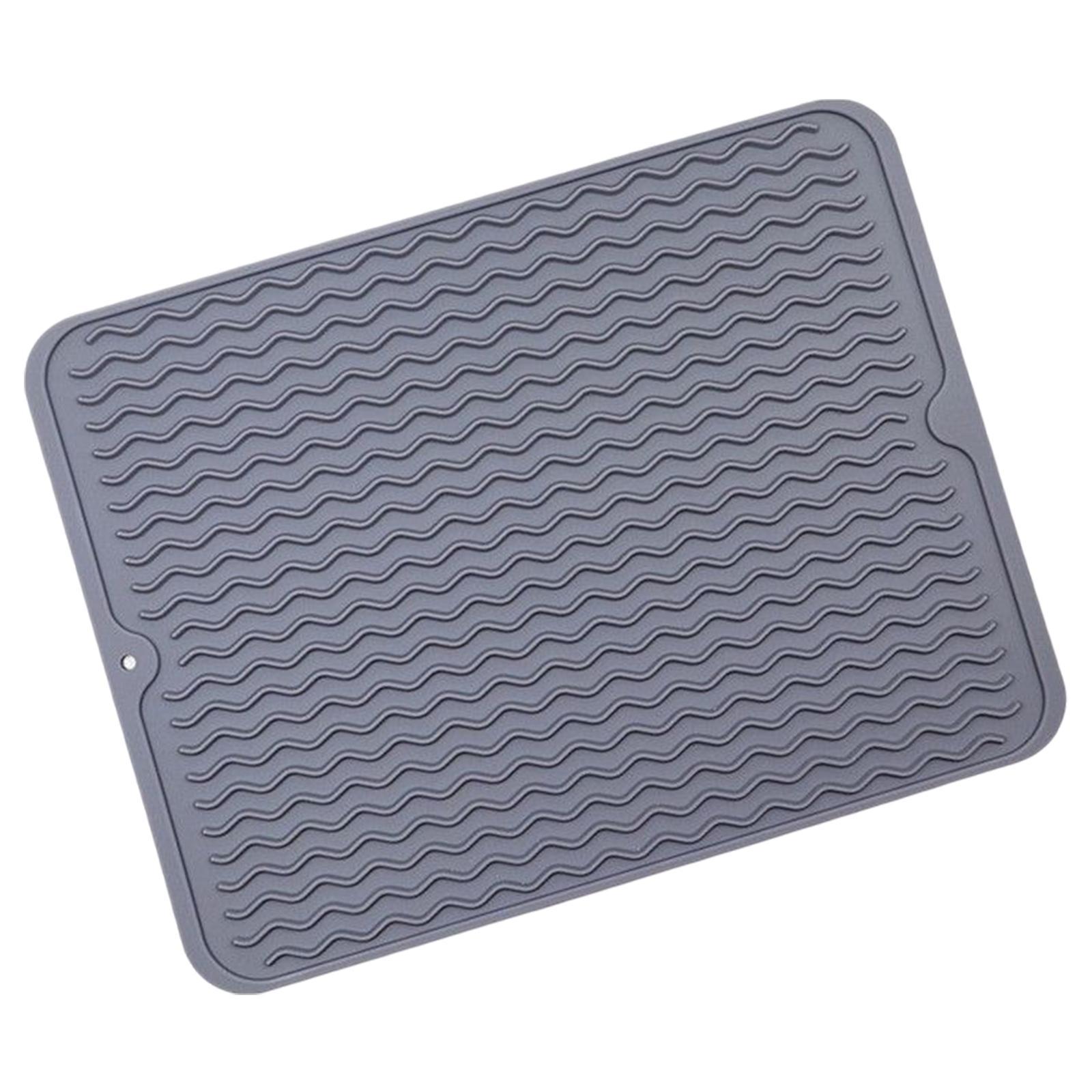 Silicone Drain Pad Waterproof Heat Insulation Hot Pot Holder Dish Drying Mat