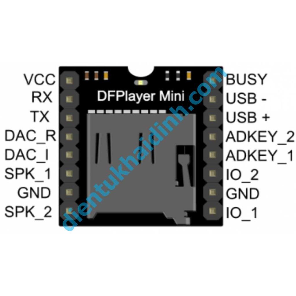 Module phát nhạc MP3 Player Mini for Arduino KDE1640